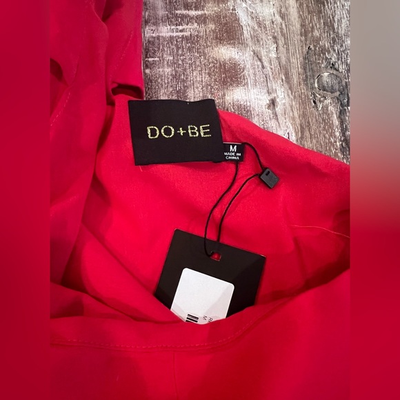 DO+BE women’s red one shoulder dress. Size medium - Picture 3 of 9